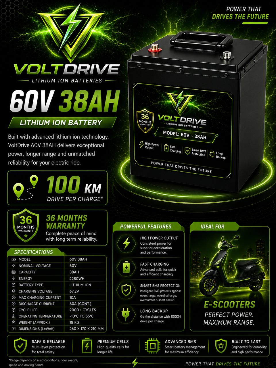 Volt Drive 60V 38AH